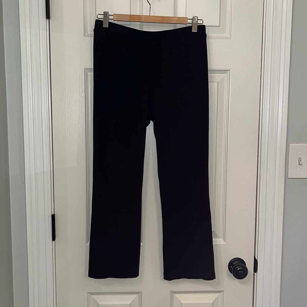 BCBG MaxAzria Women’s Black Pull On Crop Pants Sz Medium Career Business‎ Casual